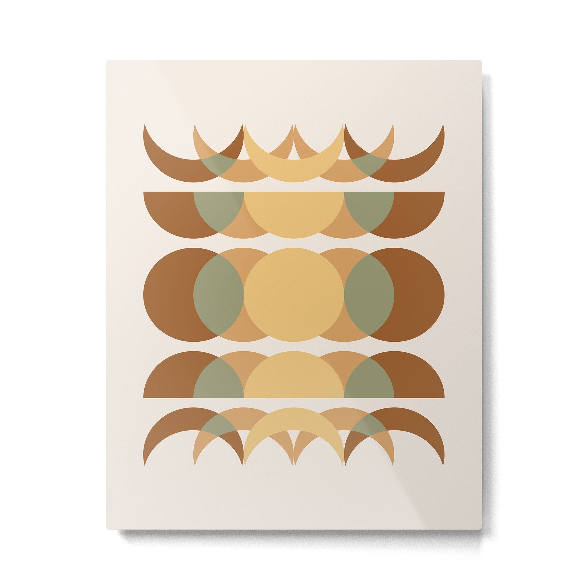Moon Phases Abstract XIV Metal Print | TeksDecor