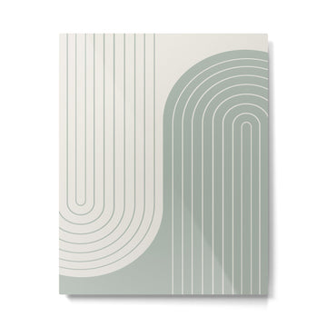 Two Tone Line Curvature LIII Metal Print | TeksDecor