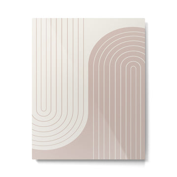 Two Tone Line Curvature LVII Metal Print | TeksDecor
