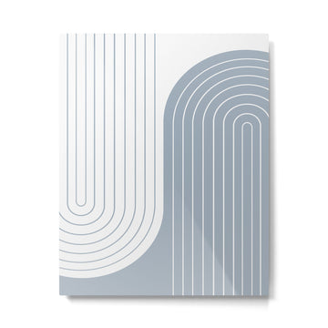 Two Tone Line Curvature LXVI Metal Print | TeksDecor