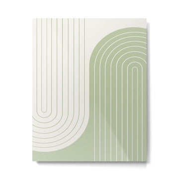 Two Tone Line Curvature XVI Metal Print | TeksDecor