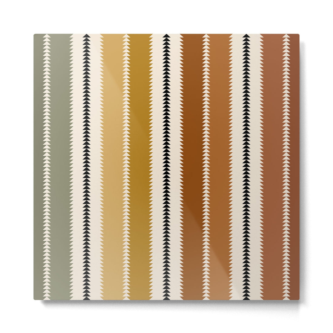 Western Stripes XII Rustic Desert Metal Print | TeksDecor