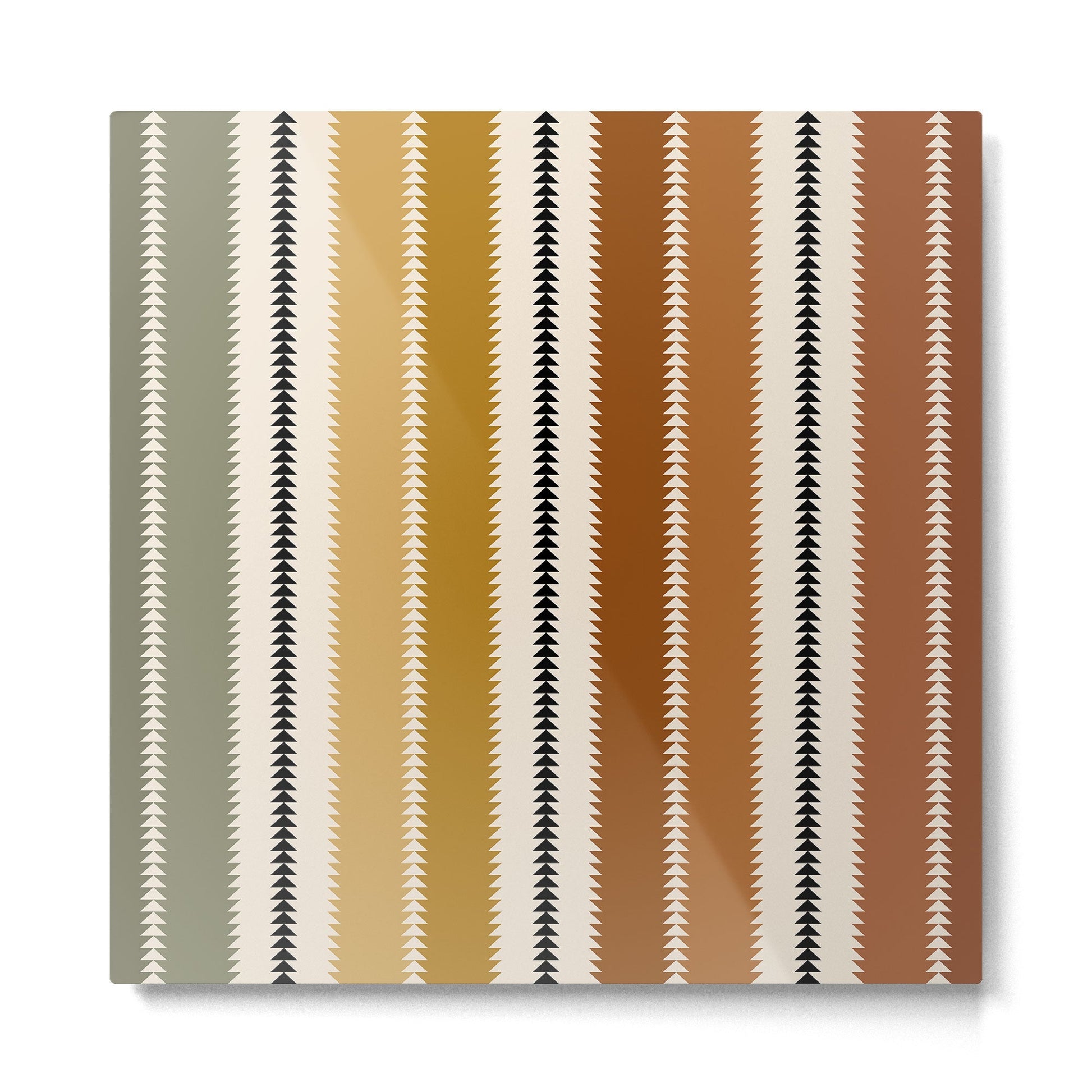 Western Stripes XII Rustic Desert Metal Print | TeksDecor