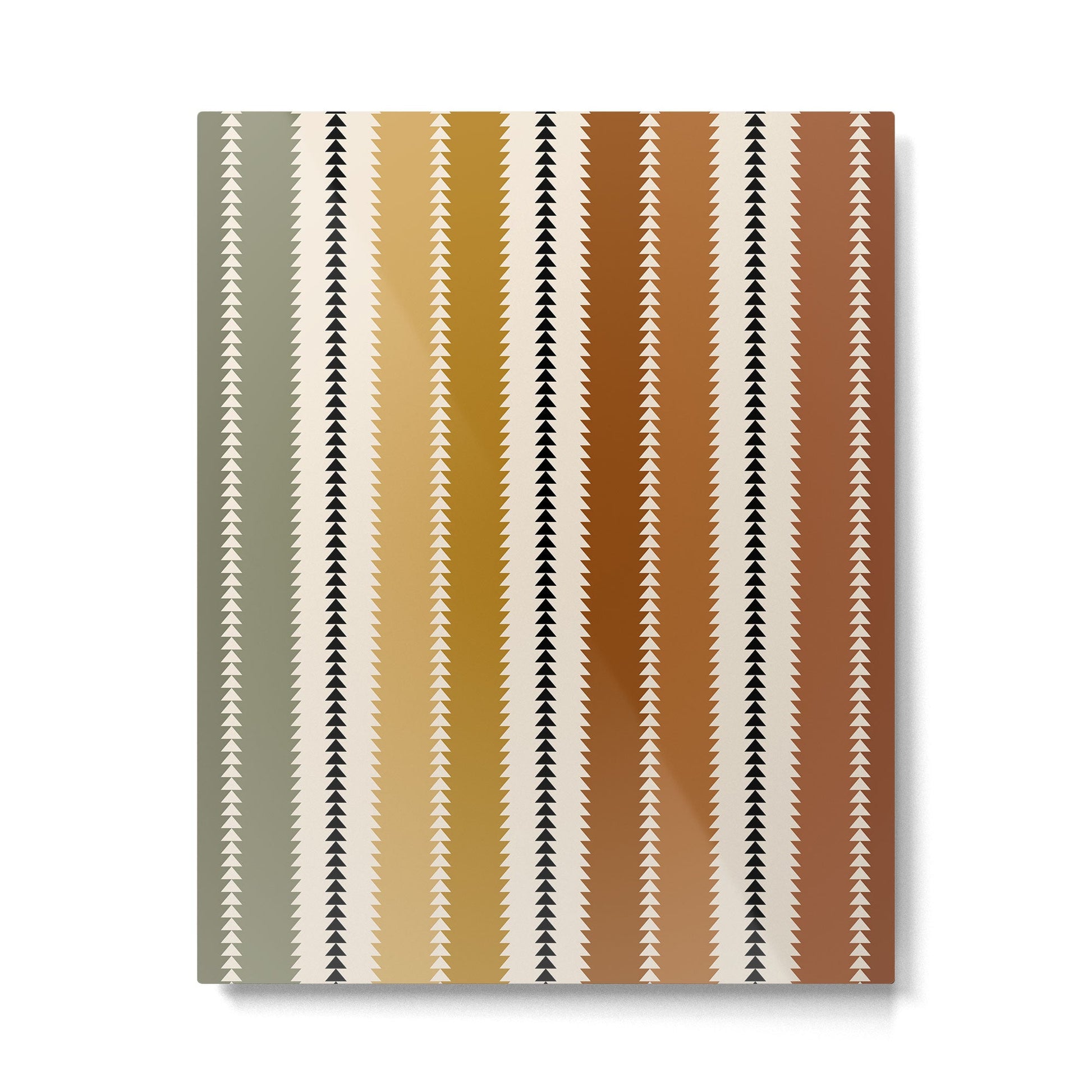 Western Stripes XII Rustic Desert Metal Print | TeksDecor