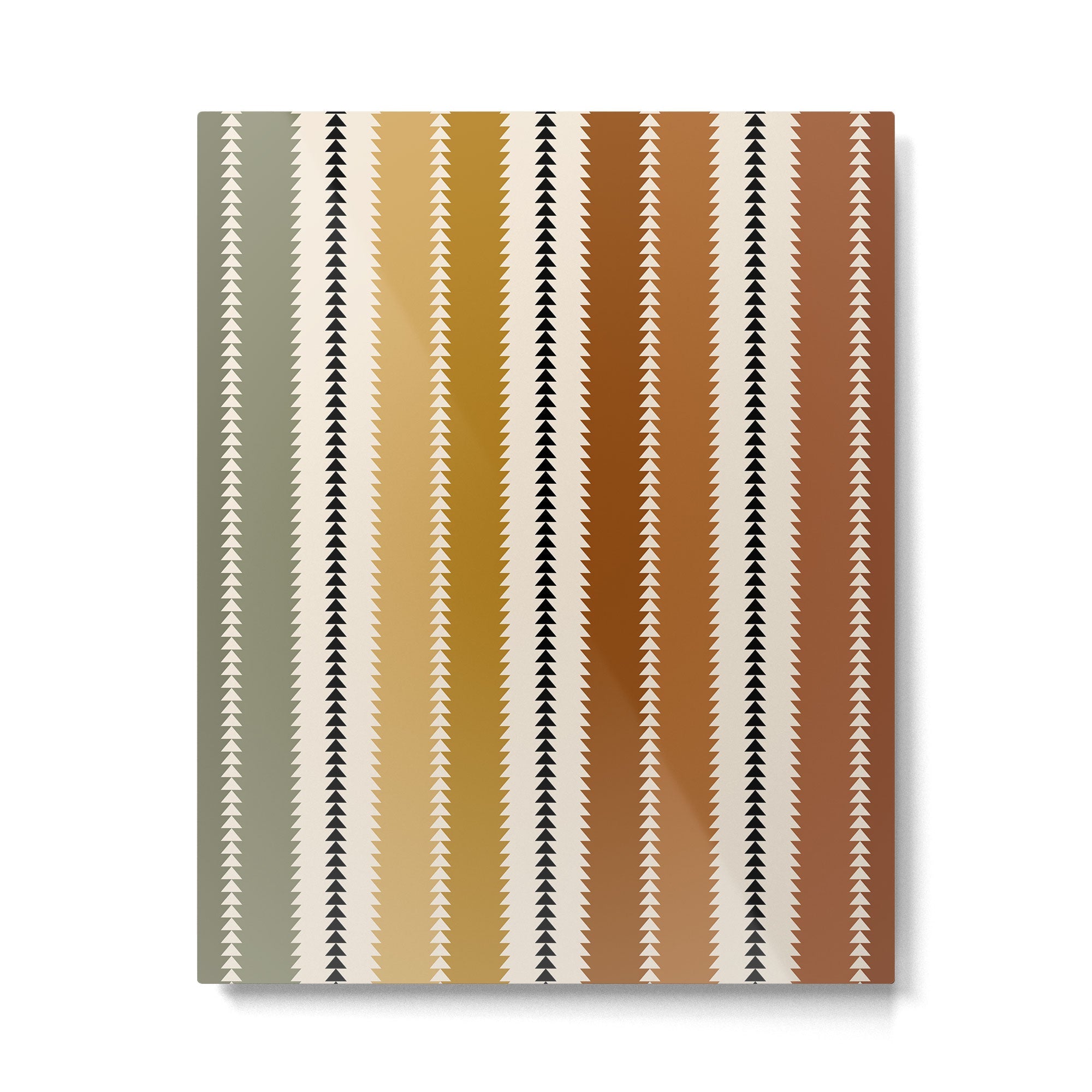 Western Stripes XII Rustic Desert Metal Print | TeksDecor