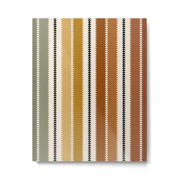 Western Stripes XII Rustic Desert Metal Print | TeksDecor