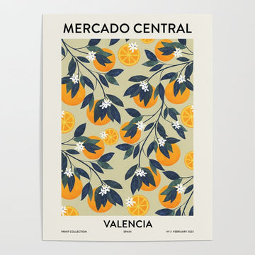 Fruit Market inspiration Valencia Poster