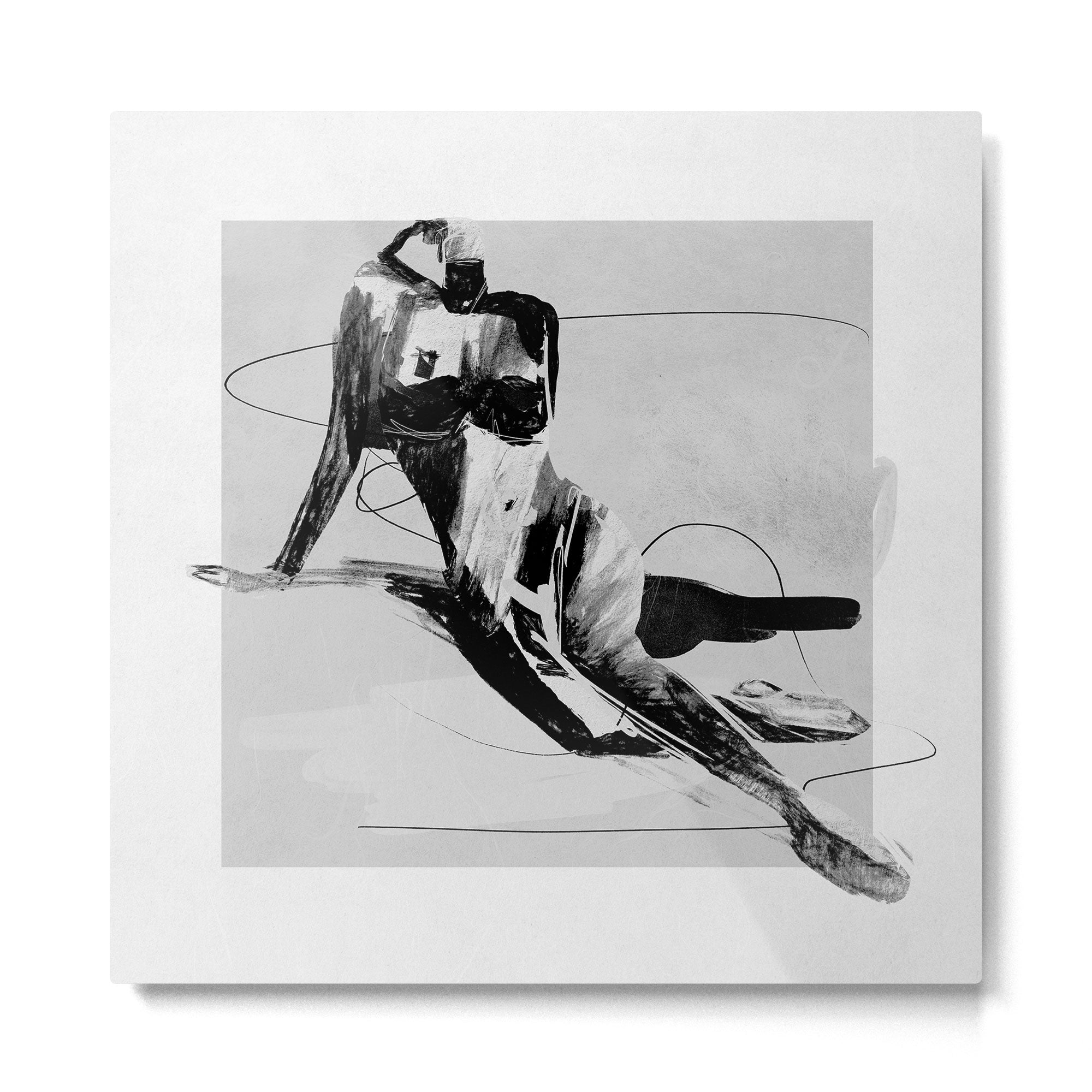 Female Figure 3 Metal Print | TeksDecor