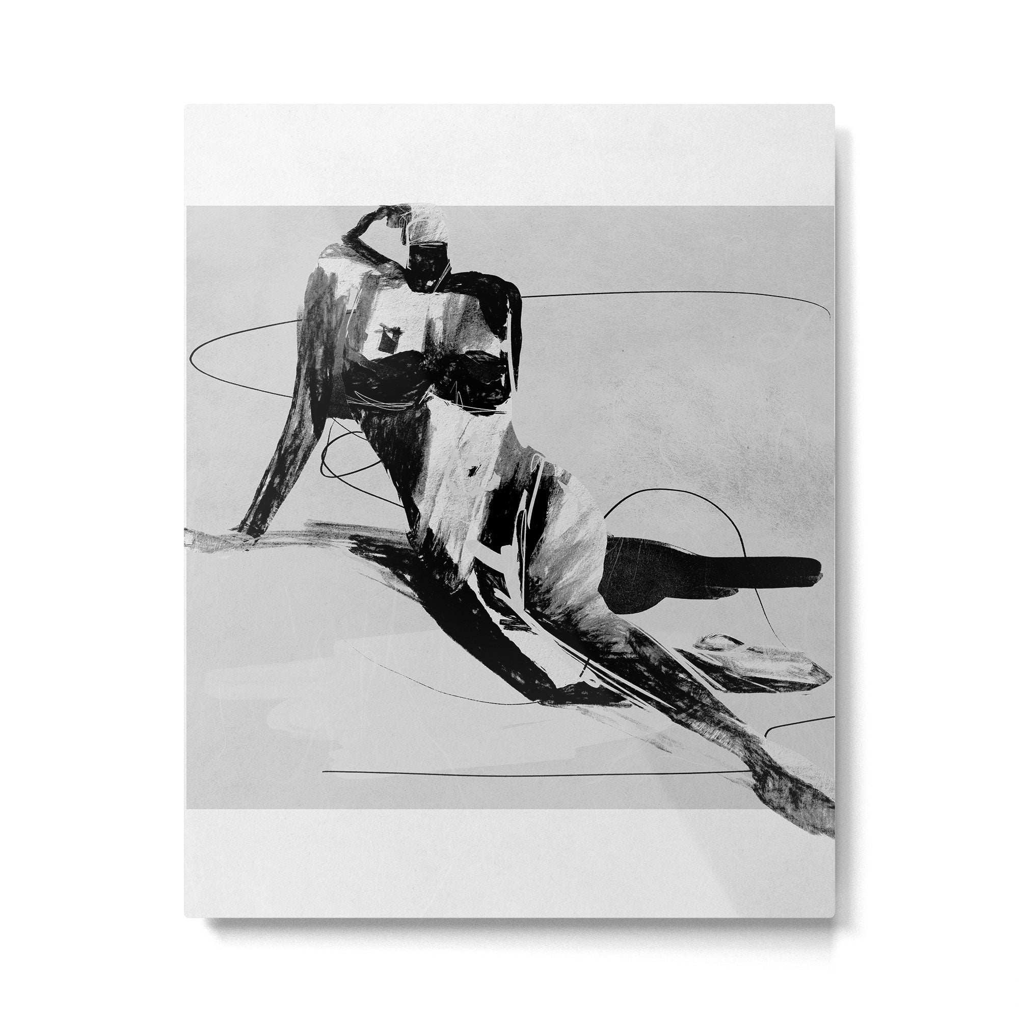Female Figure 3 Metal Print | TeksDecor