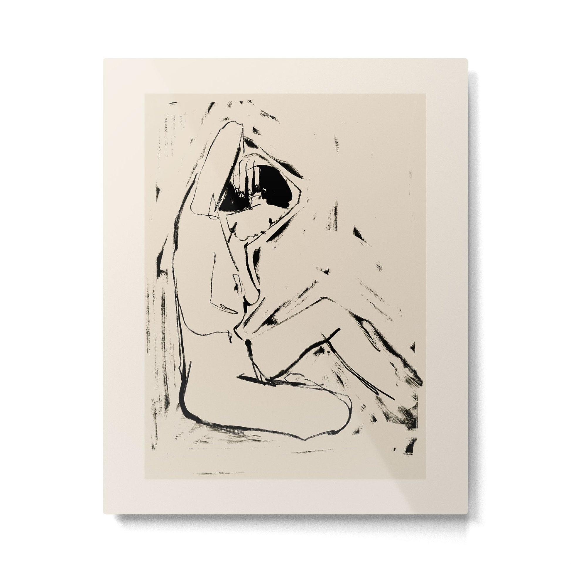 Female Figure 9 Metal Print | TeksDecor