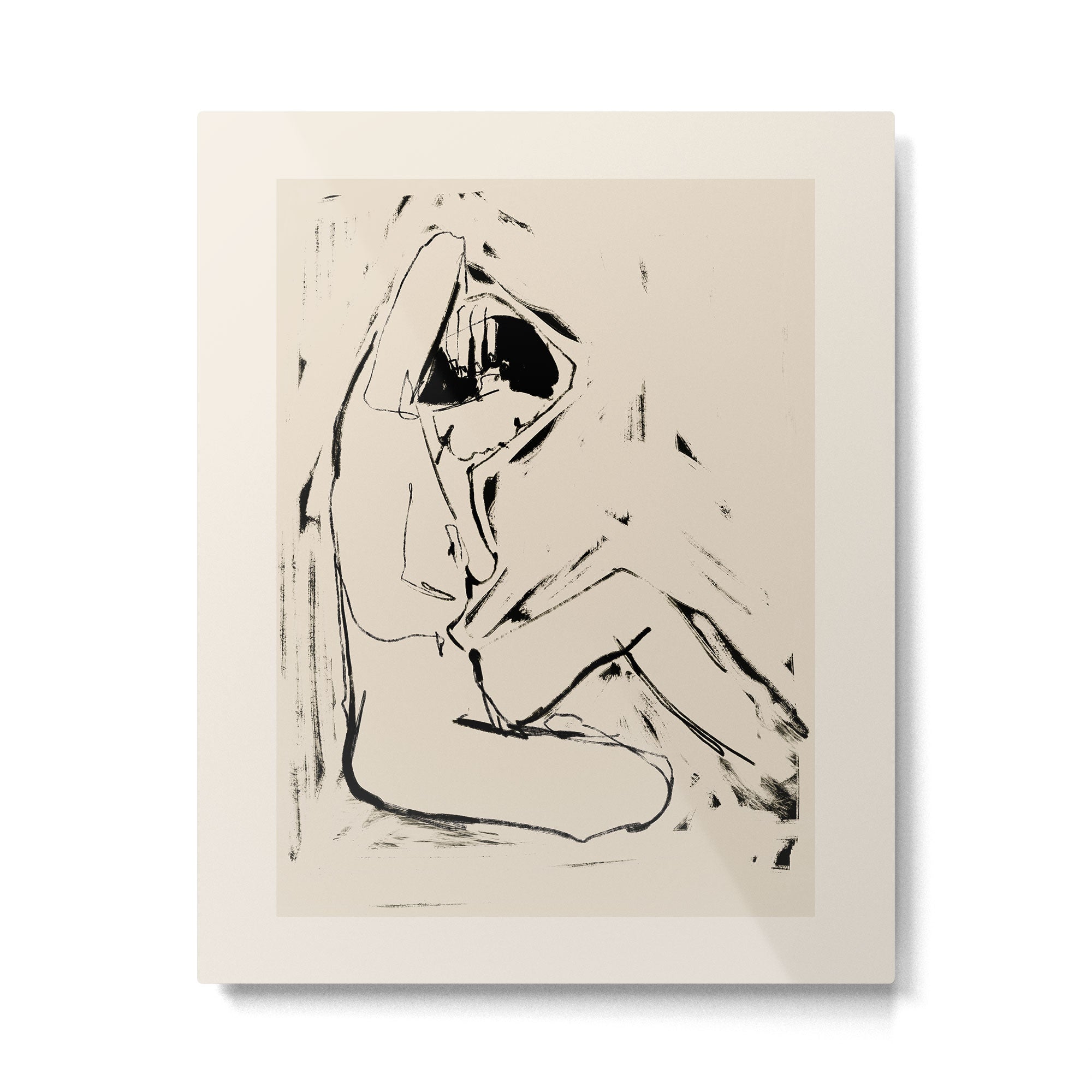 Female Figure 9 Metal Print | TeksDecor