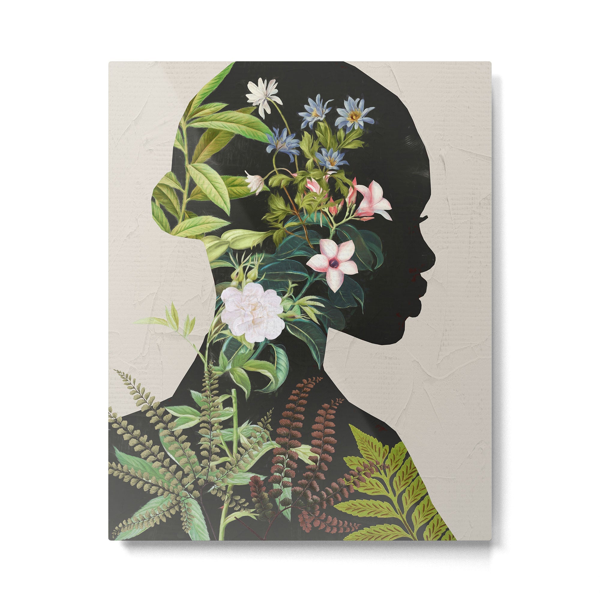 Floral Portrait 16 Metal Print | TeksDecor