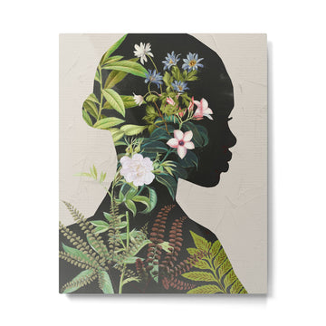 Floral Portrait 16 Metal Print | TeksDecor