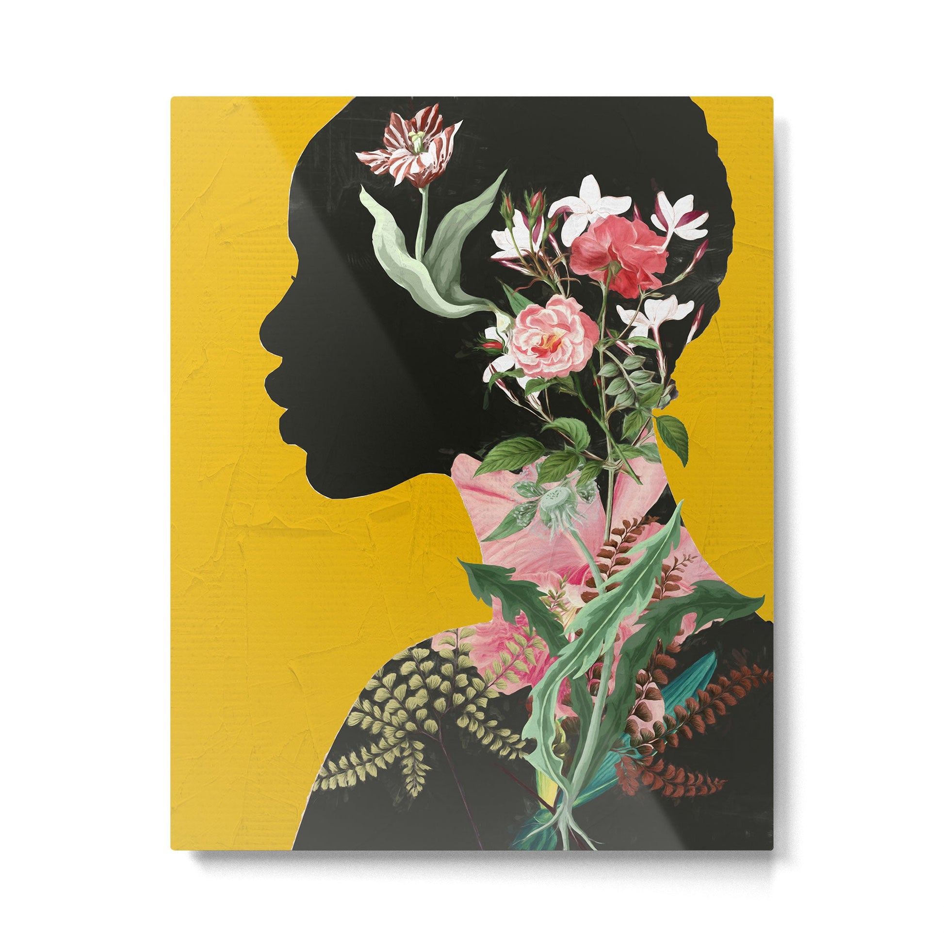 Floral Portrait 17 Metal Print | TeksDecor