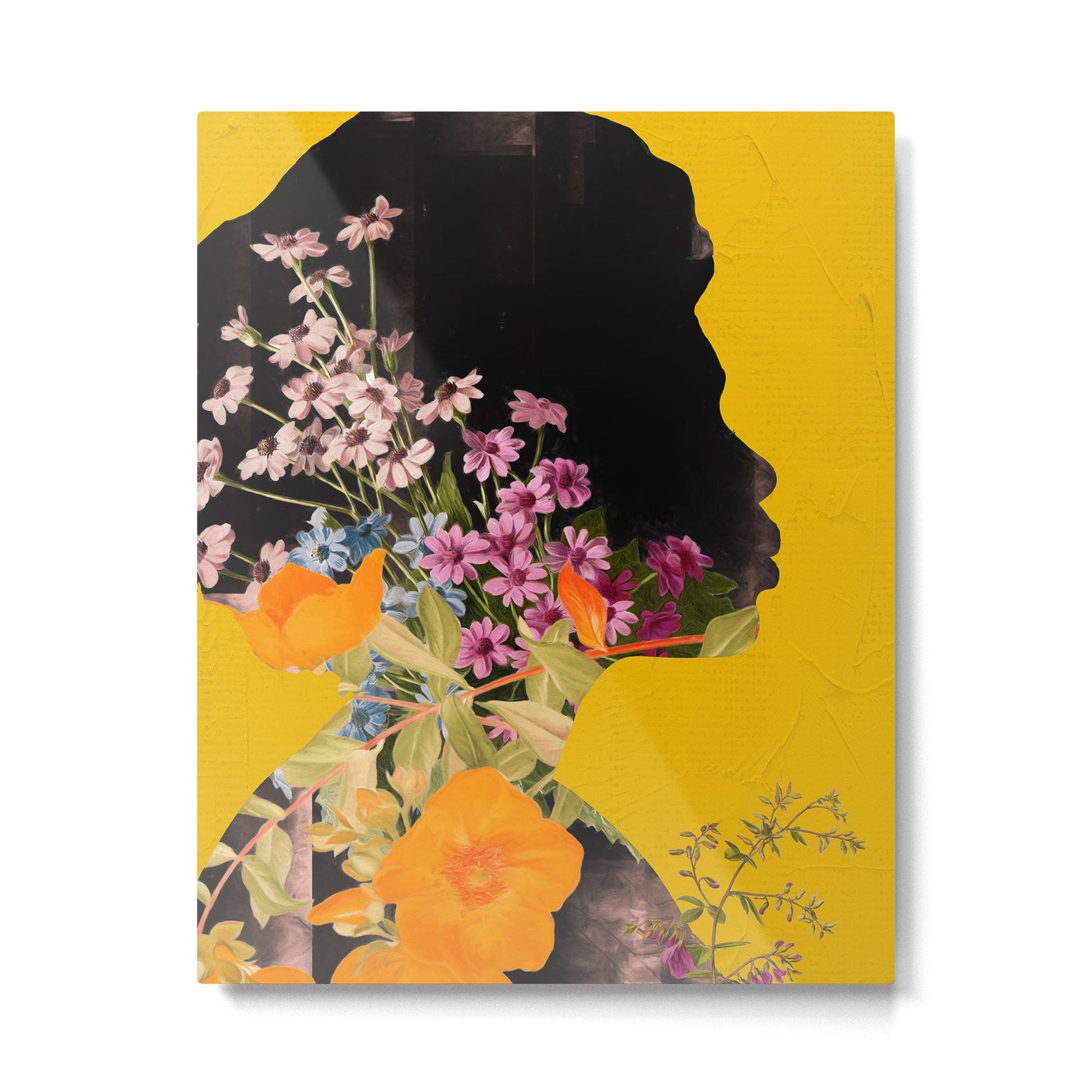 Floral Portrait 19 Metal Print | TeksDecor