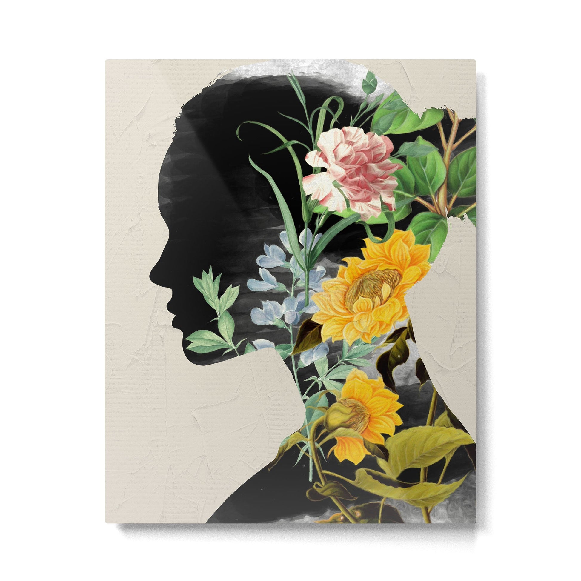 Floral Portrait 20 Metal Print | TeksDecor