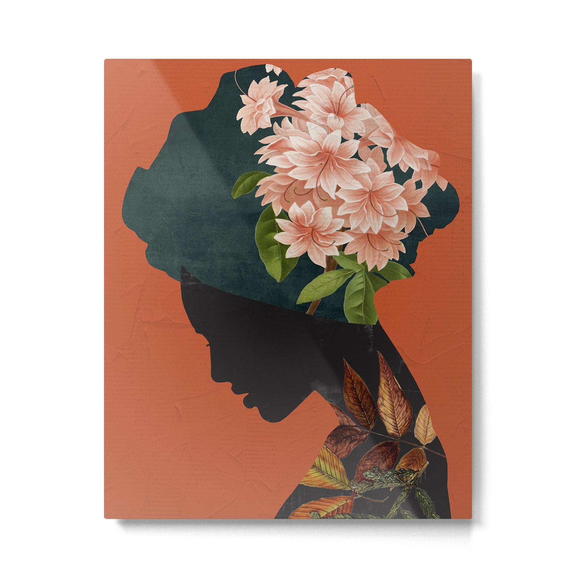 Floral Portrait 24 Metal Print | TeksDecor
