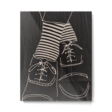 Good Mood  Line Art Metal Print | TeksDecor