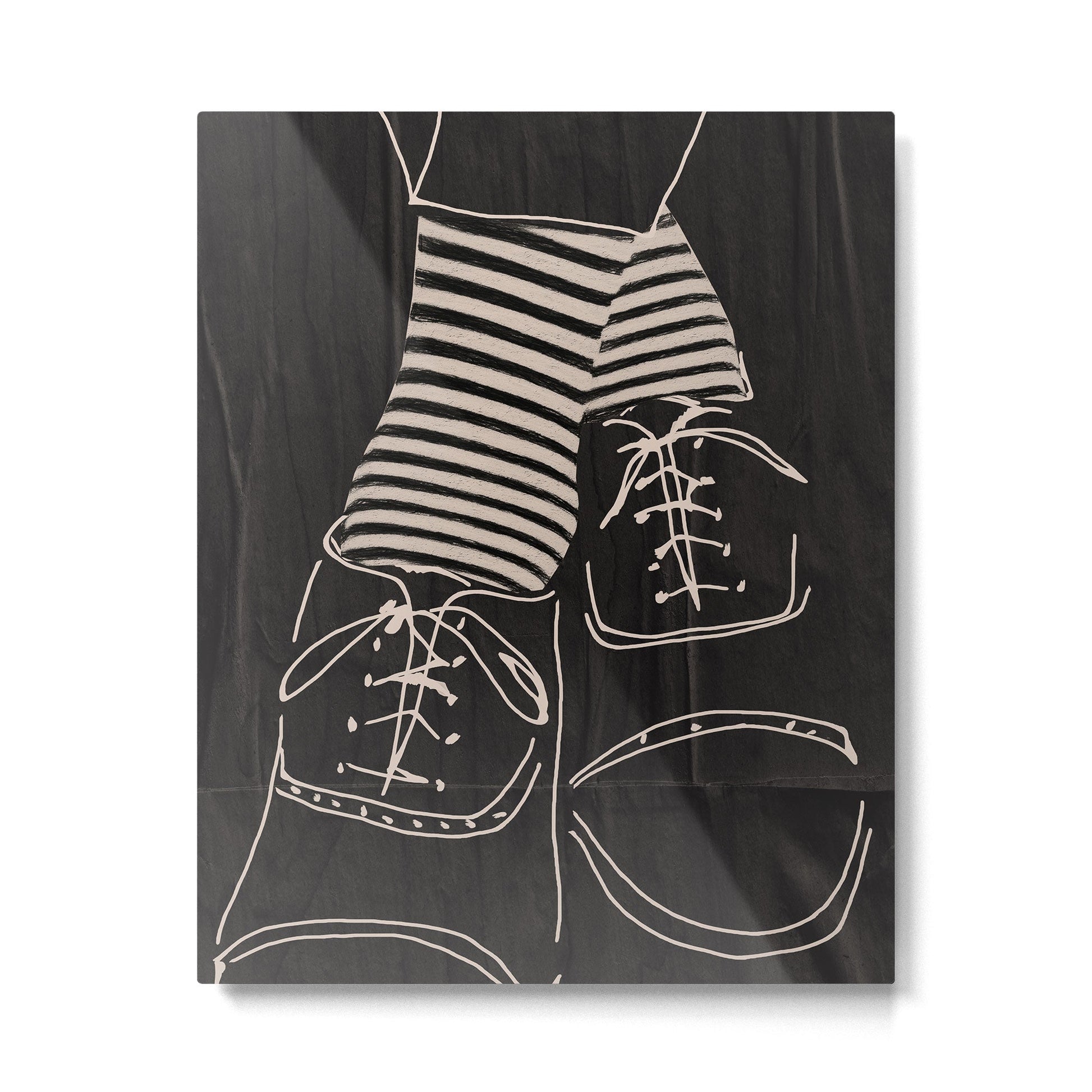 Good Mood  Line Art Metal Print | TeksDecor