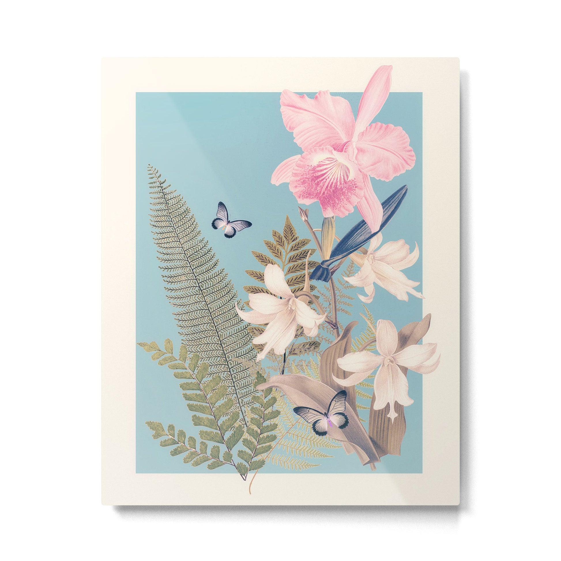 minimal collage/ Garden 3 Metal Print | TeksDecor
