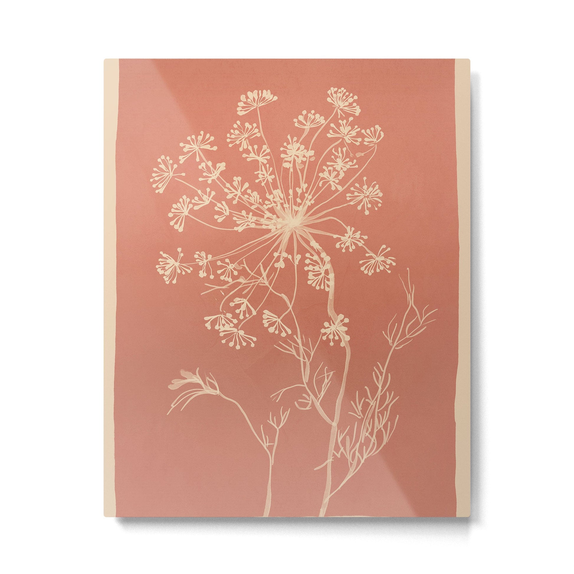 Minimalist Wild Plant 11 Metal Print | TeksDecor