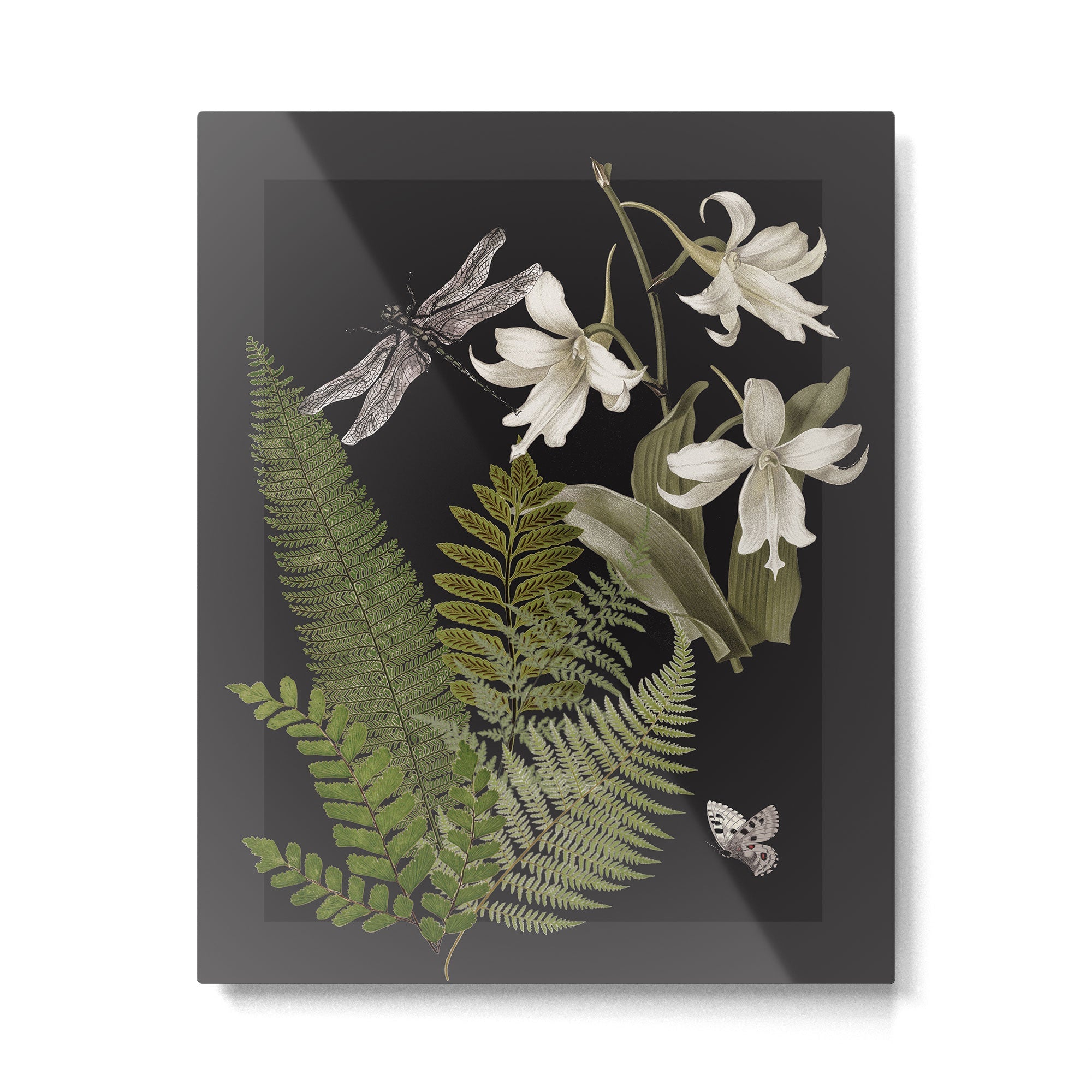 Night Garden 2 Metal Print | TeksDecor
