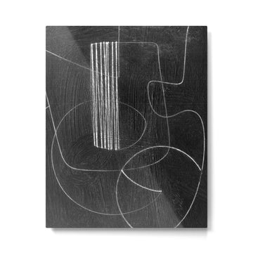 Crafted Noir Abstract Metal Print | TeksDecor