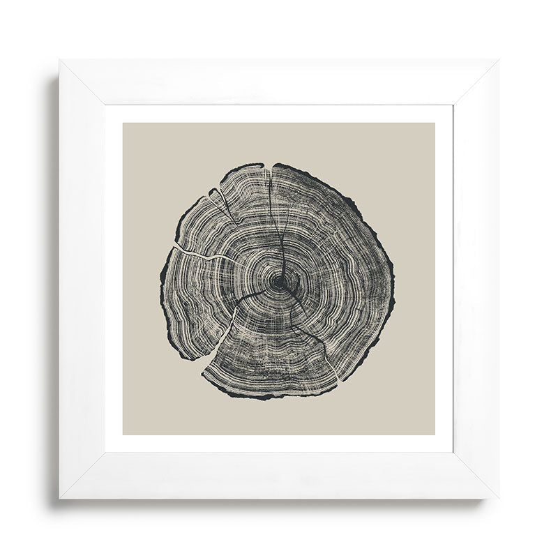 Hand-Drawn Oak Framed Art Print