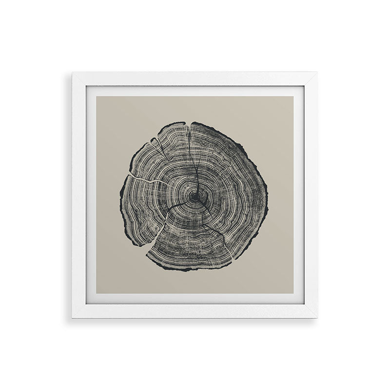 Hand-Drawn Oak Framed Art Print