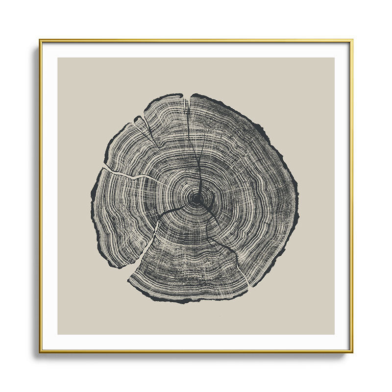 Hand-Drawn Oak Framed Art Print