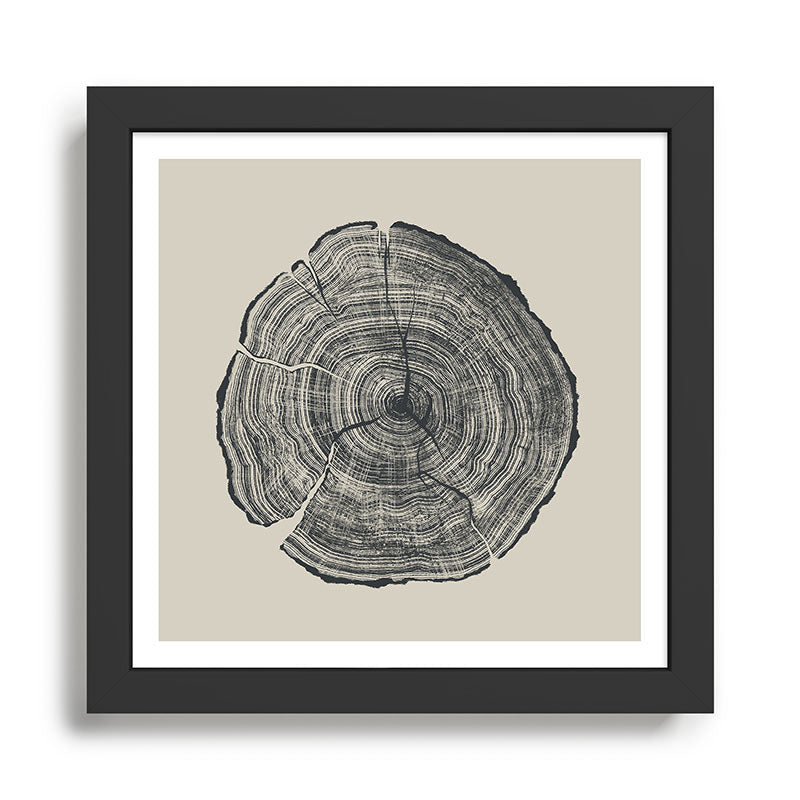 Hand-Drawn Oak Framed Art Print