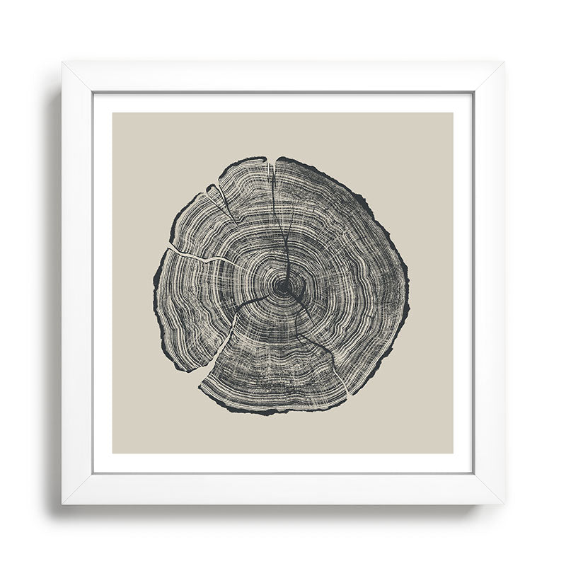 Hand-Drawn Oak Framed Art Print