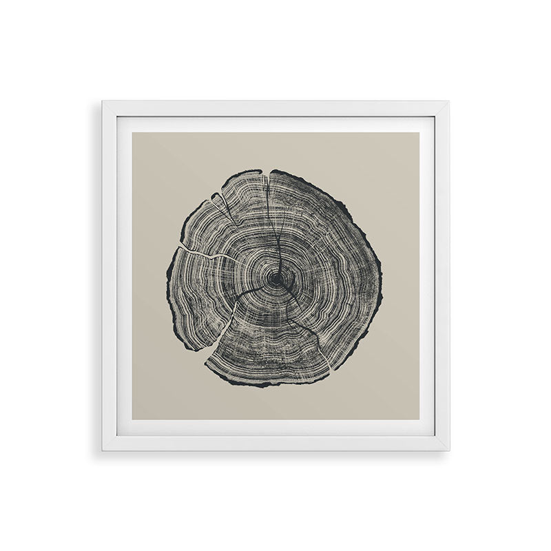 Hand-Drawn Oak Framed Art Print
