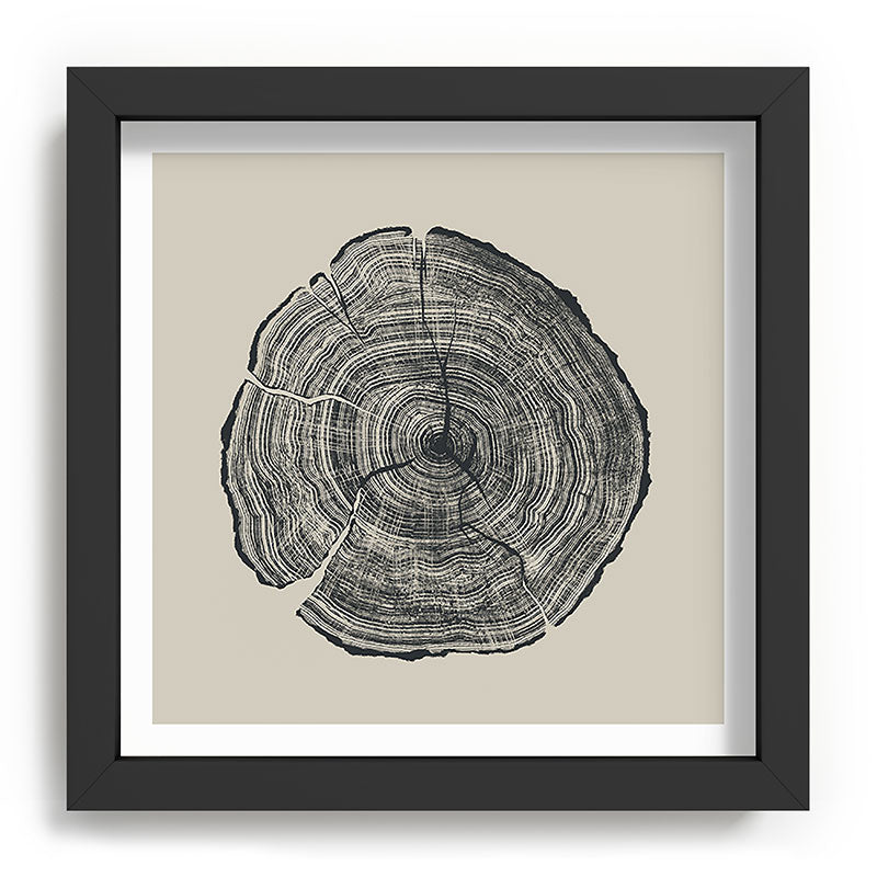 Hand-Drawn Oak Framed Art Print