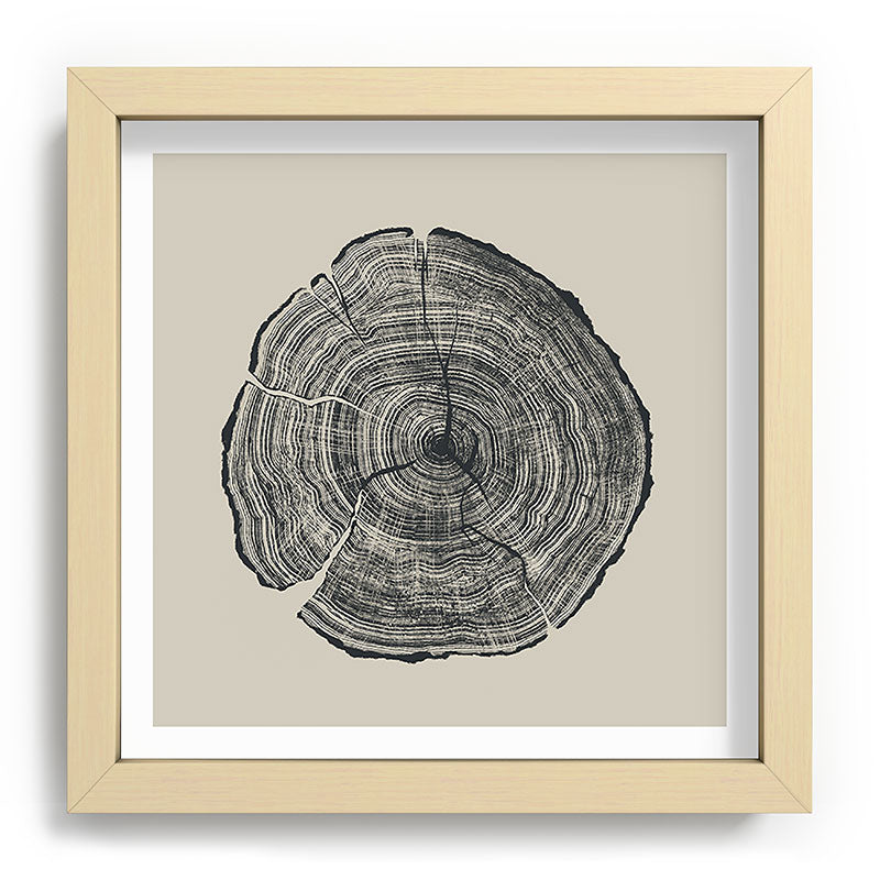 Hand-Drawn Oak Framed Art Print