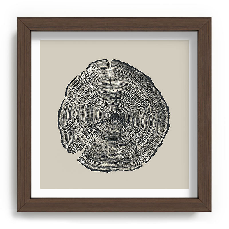 Hand-Drawn Oak Framed Art Print