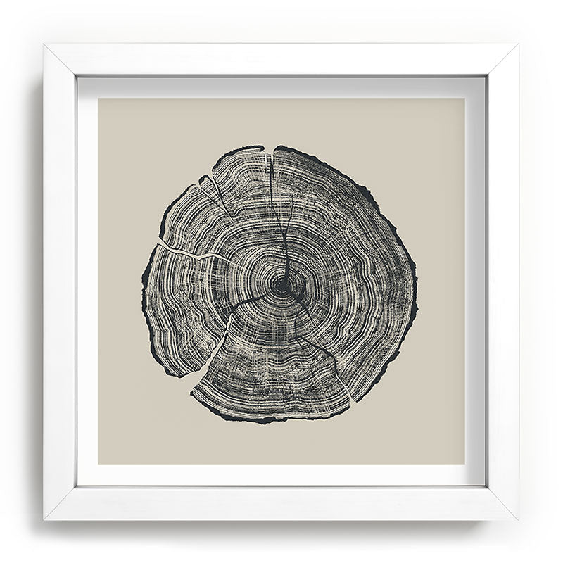 Hand-Drawn Oak Framed Art Print