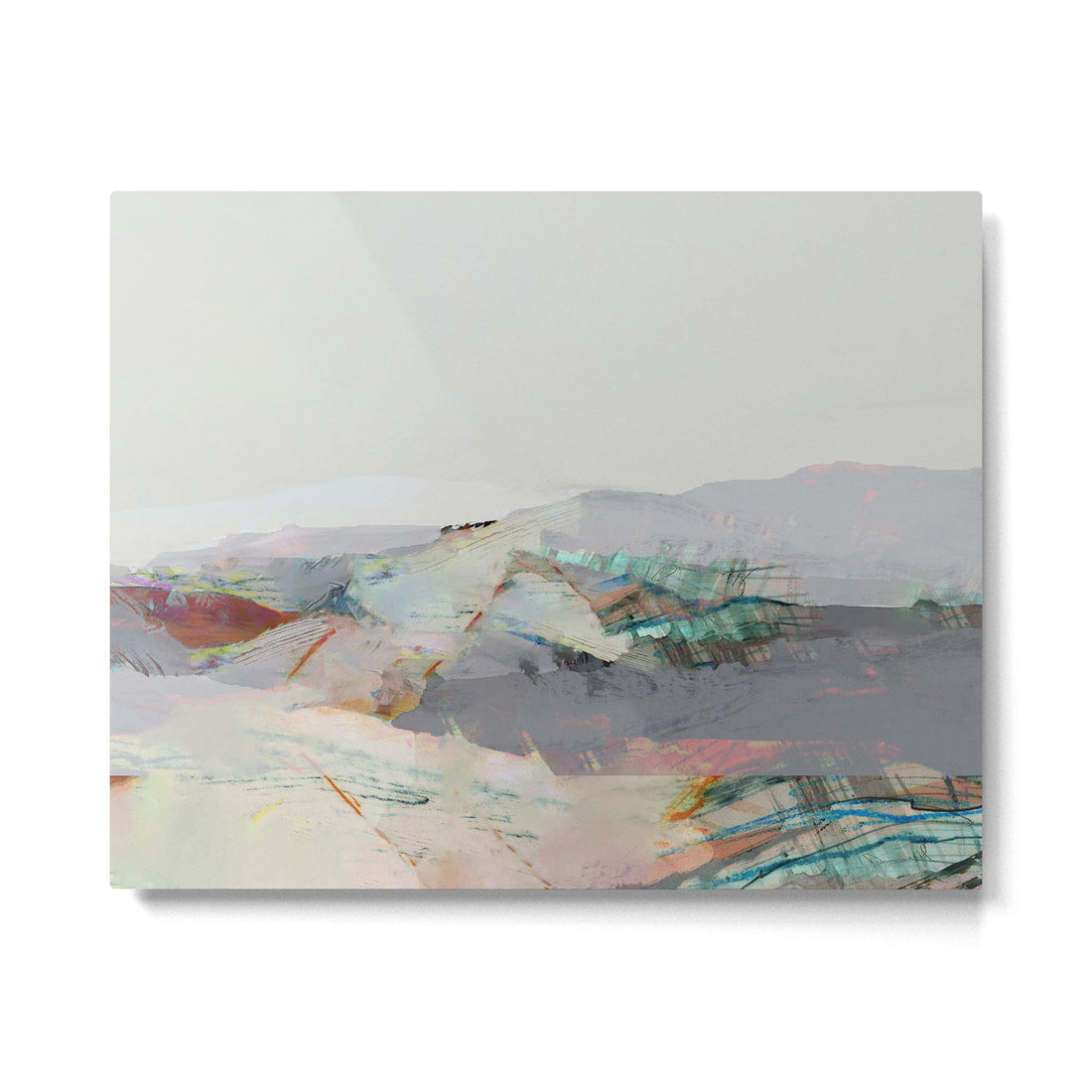Patchwork Land Metal Print | TeksDecor
