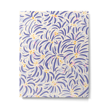 Powerful and floral pattern invers Metal Print | TeksDecor