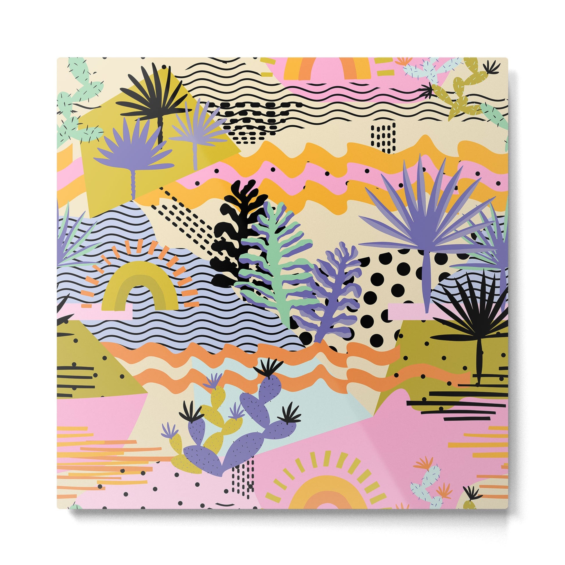 Summer in Palm Springs Metal Print | TeksDecor