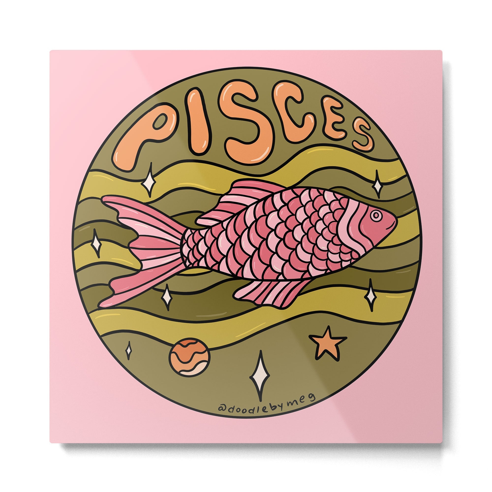 2020 Pisces Metal Print | TeksDecor