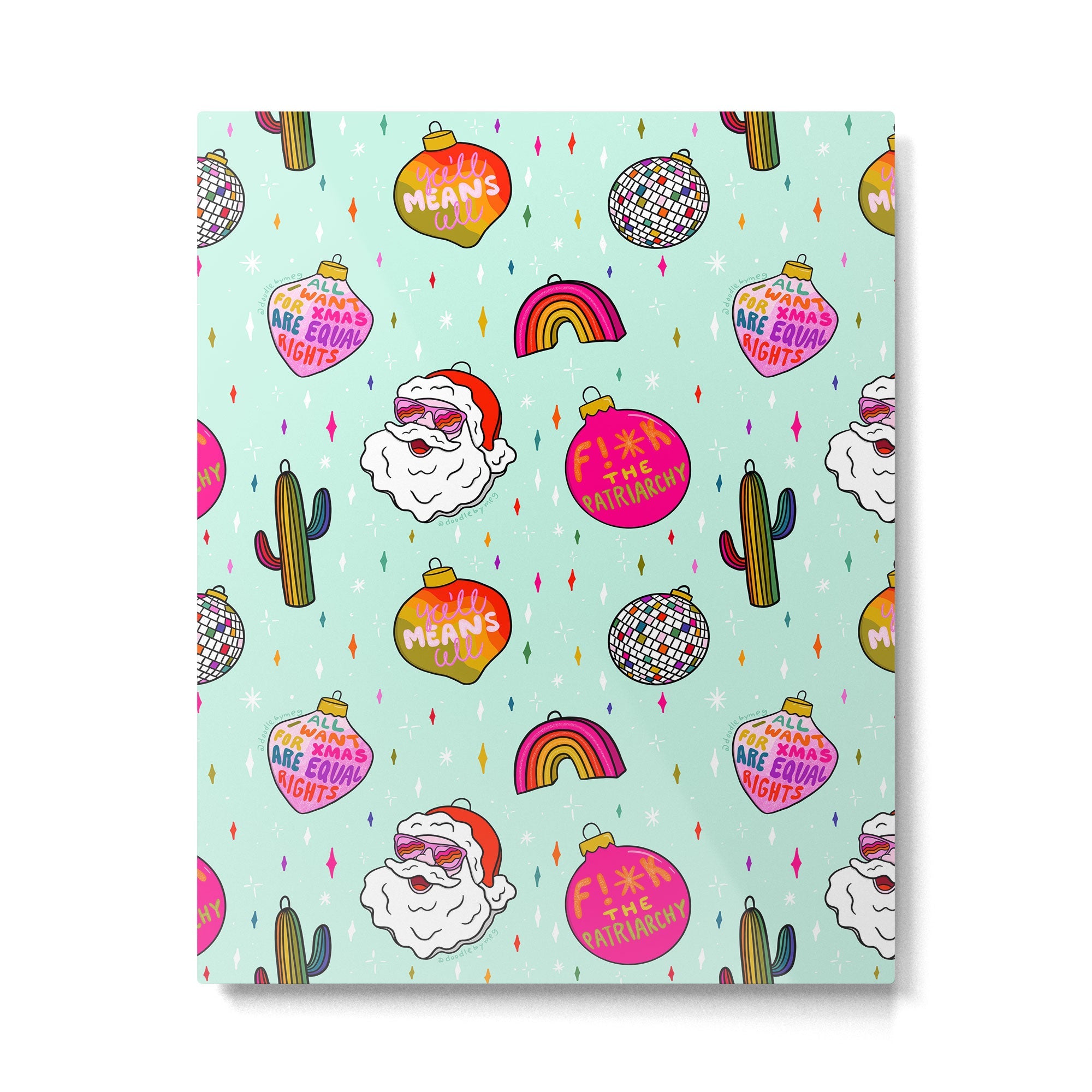 Alternative Ornaments Metal Print | TeksDecor