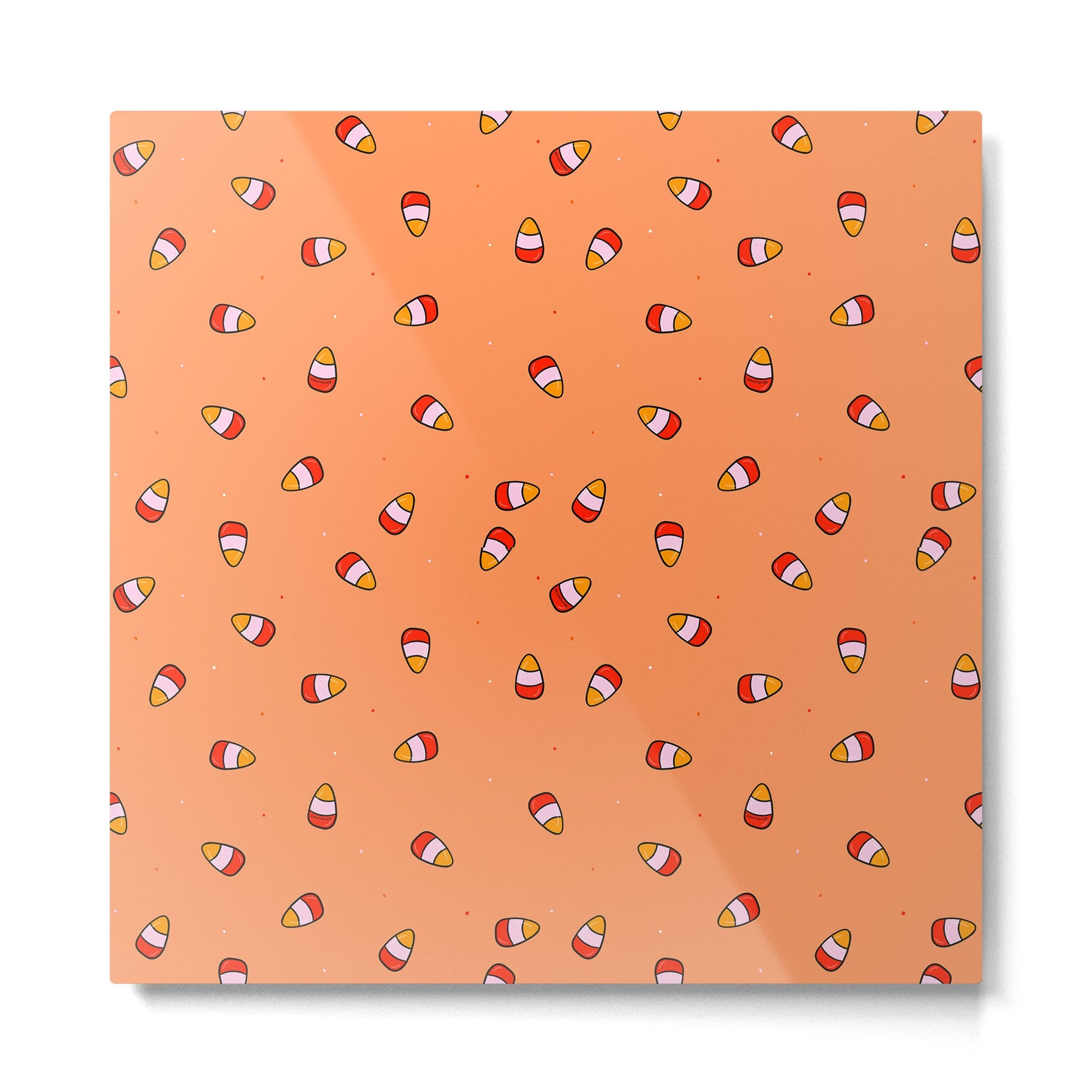 Candy Corn Print Metal Print | TeksDecor
