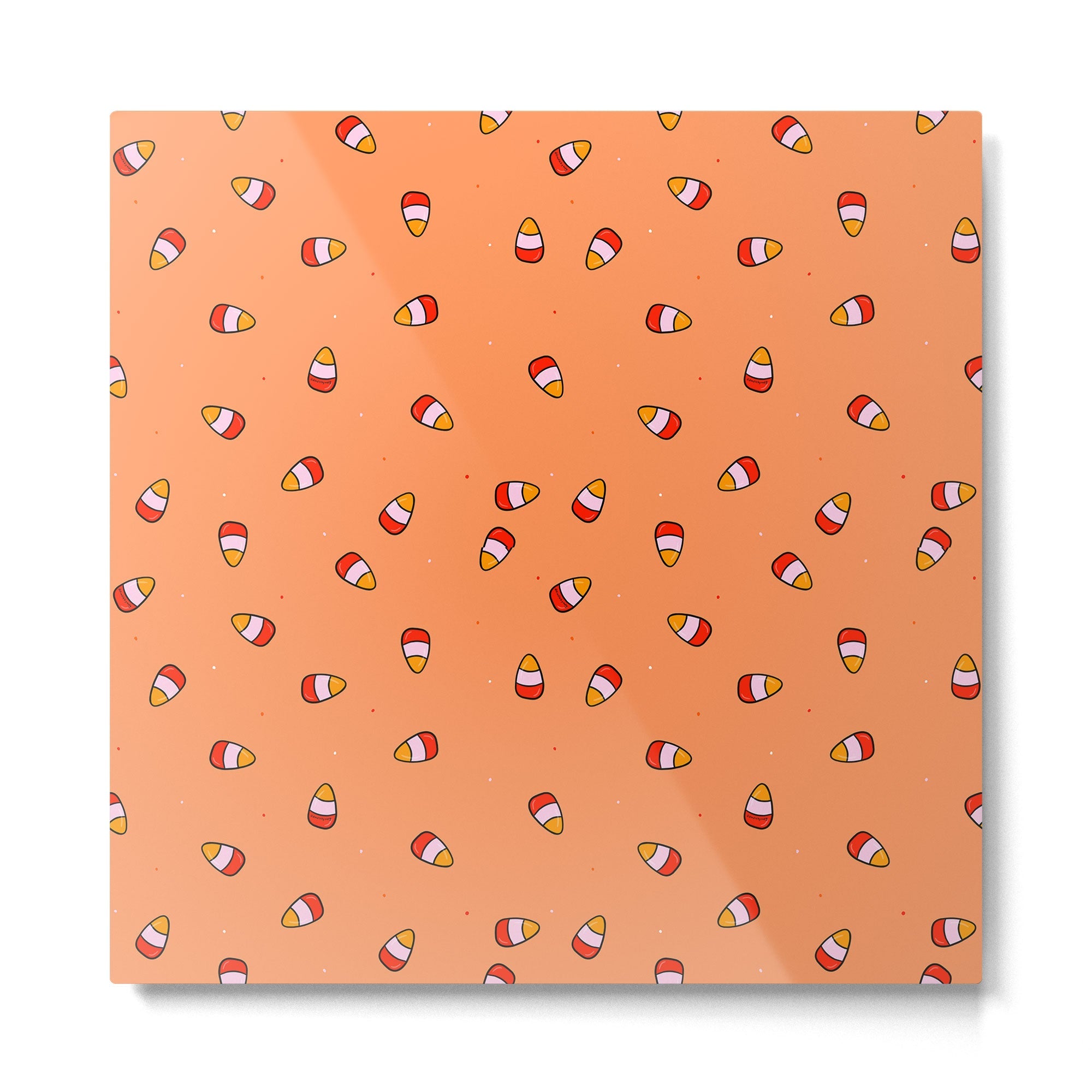 Candy Corn Print Metal Print | TeksDecor
