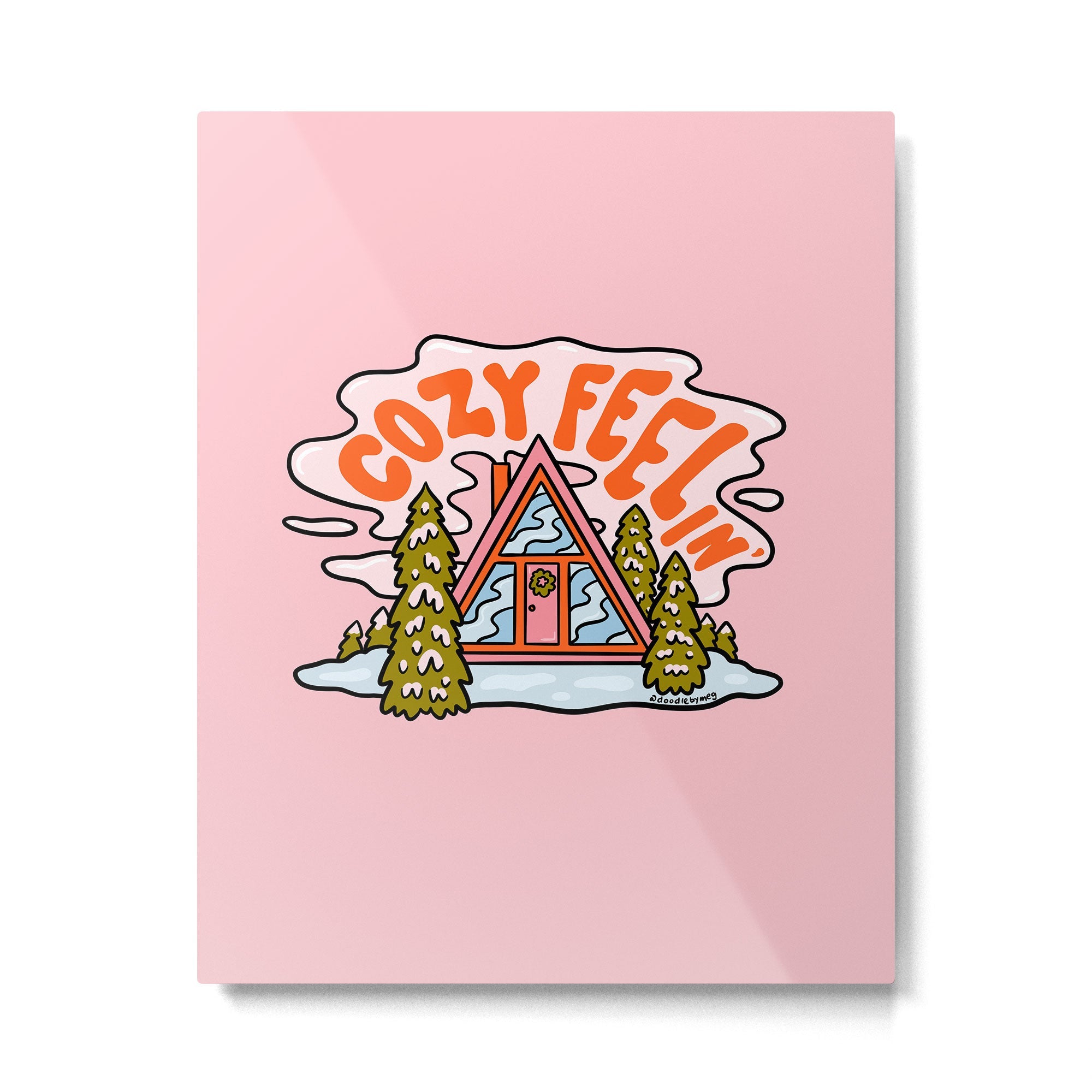 Cozy Feelin' Metal Print | TeksDecor
