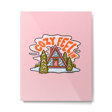 Cozy Feelin' Metal Print | TeksDecor
