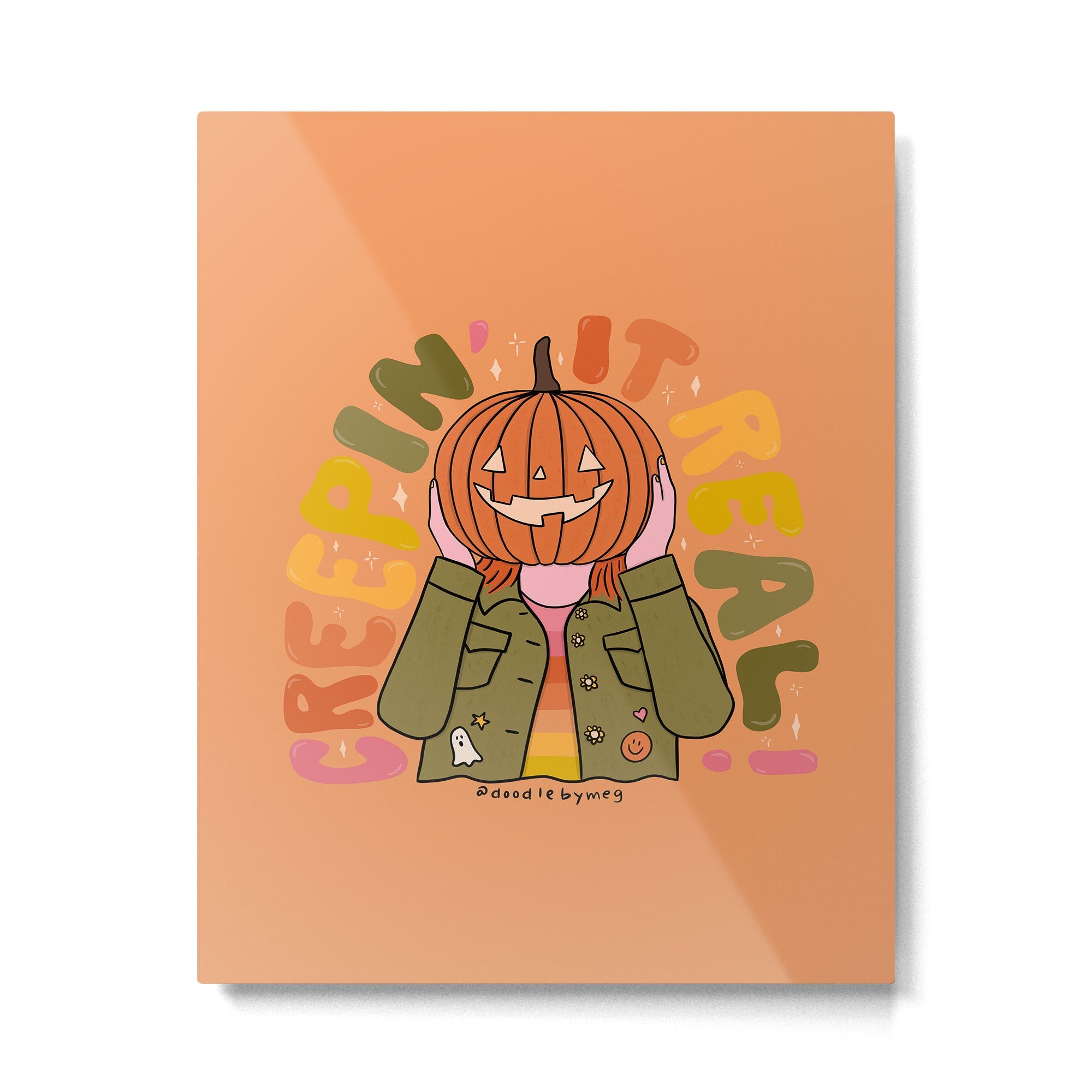 Creepin' It Real Metal Print | TeksDecor