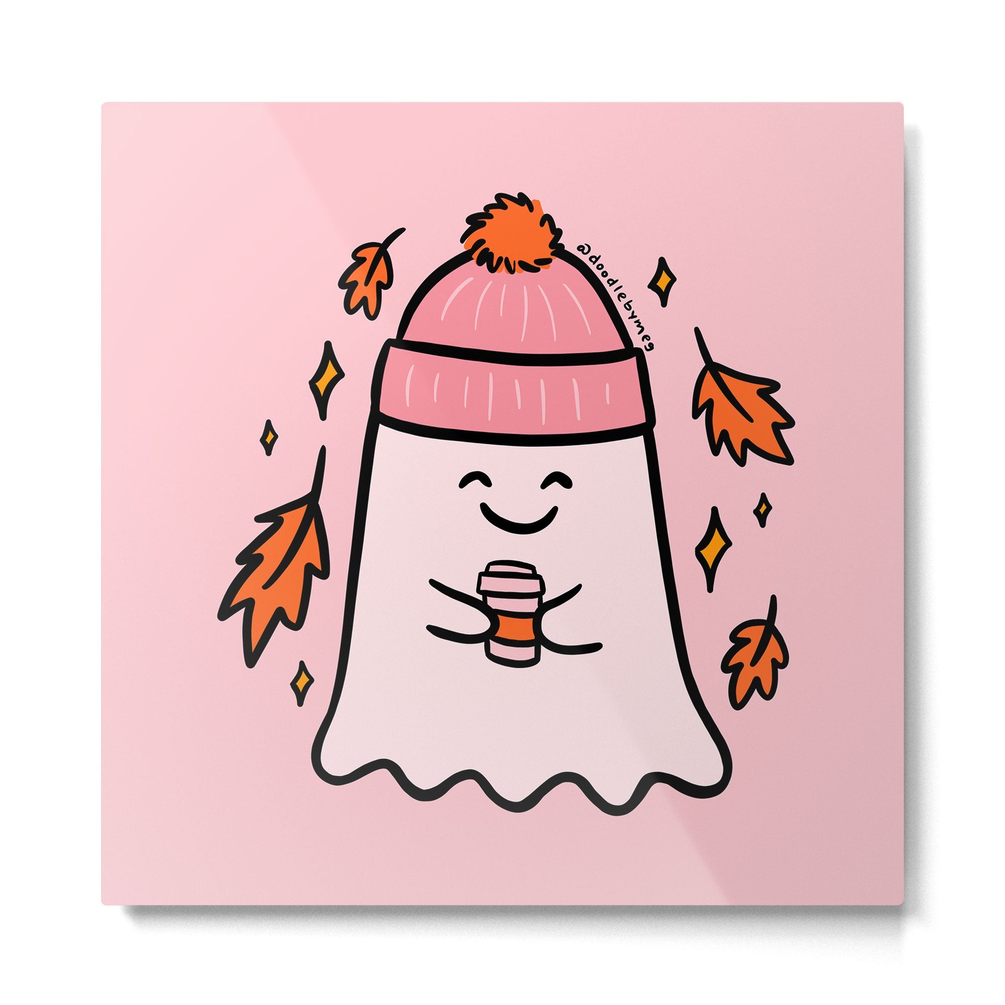 Fall Ghost Metal Print | TeksDecor