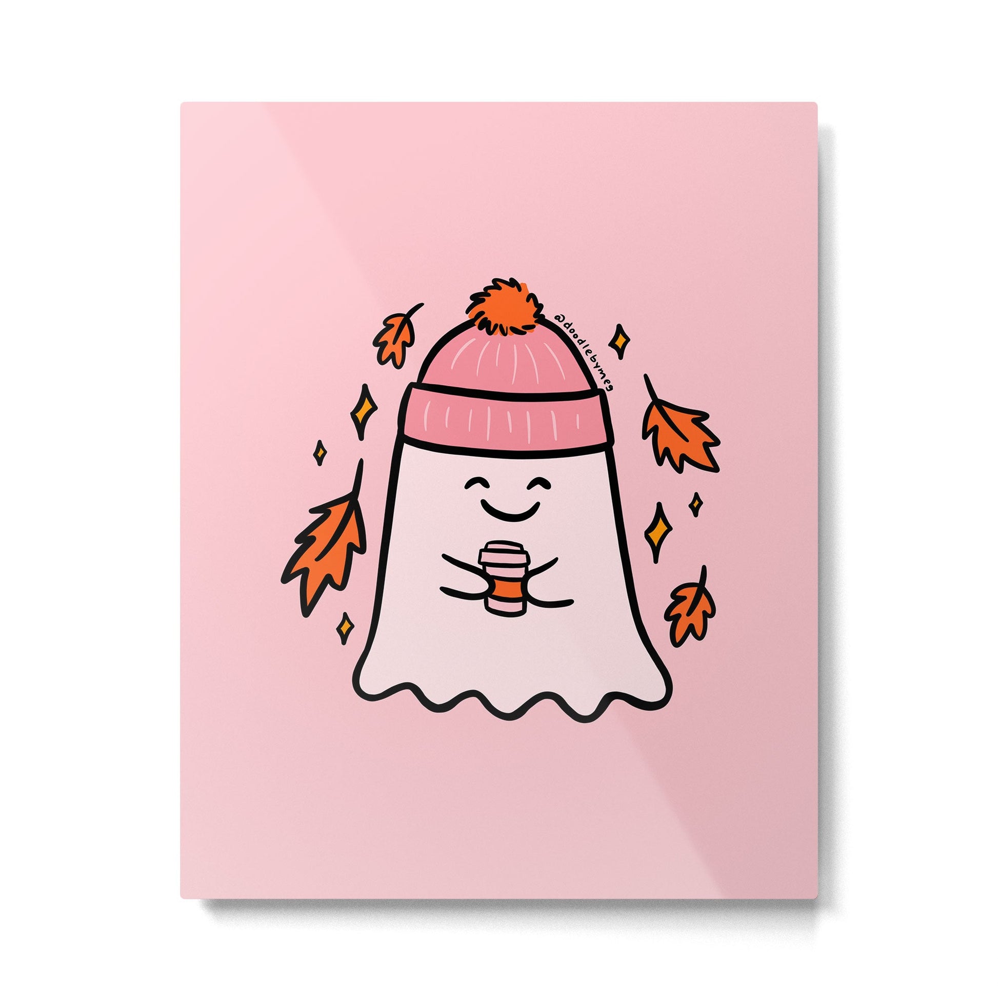 Fall Ghost Metal Print | TeksDecor