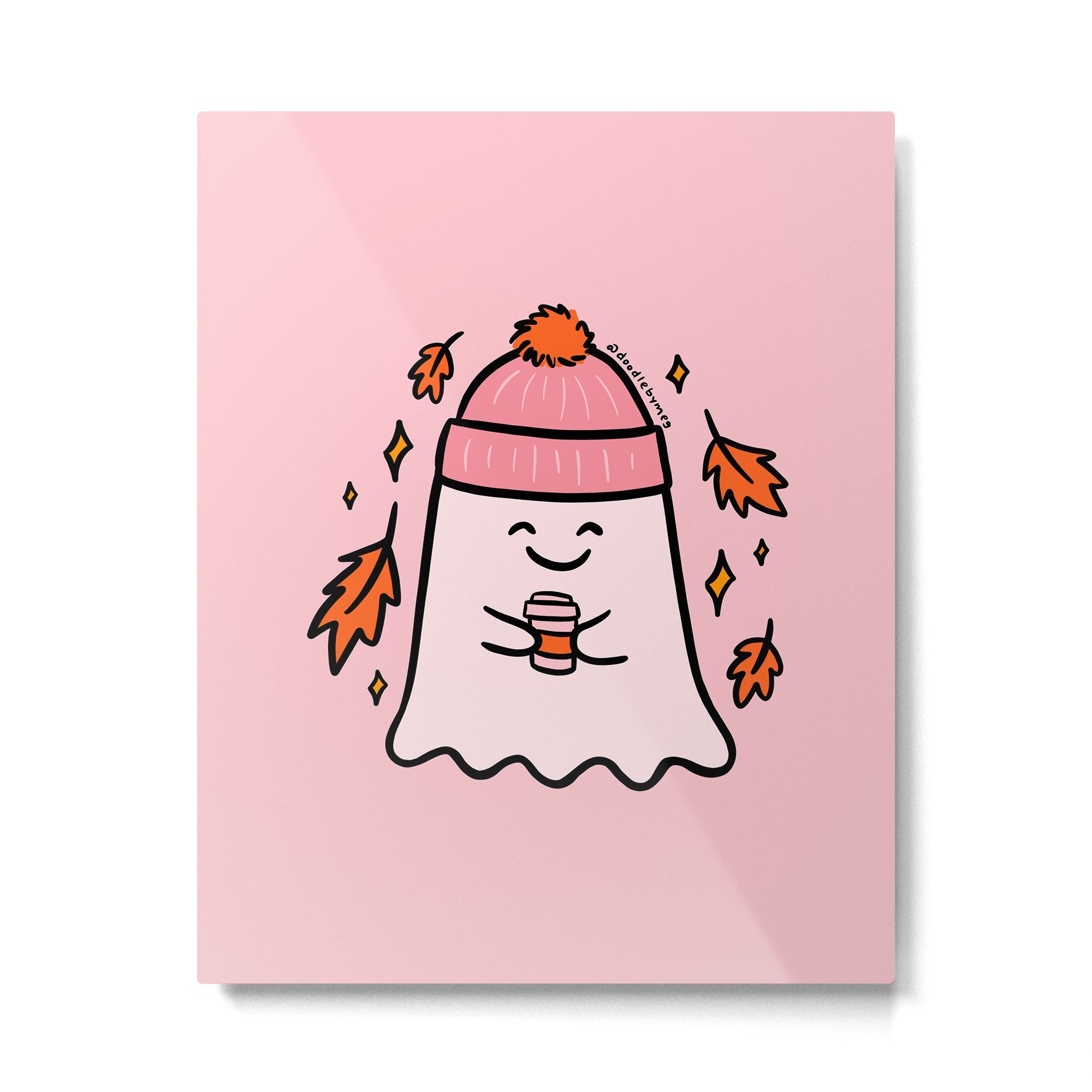 Fall Ghost Metal Print | TeksDecor